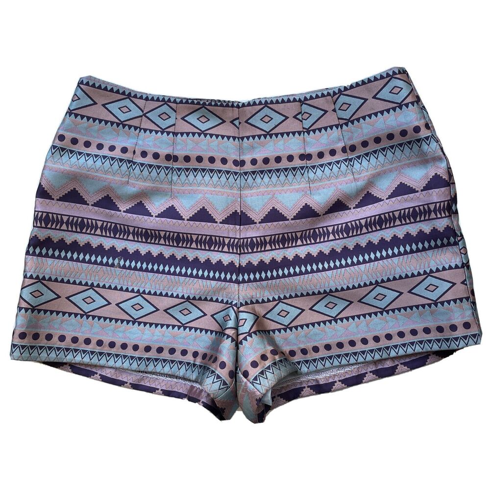 Forever 21 shorts XS 2.5” aztec boho festival lined back zipper casual NWT